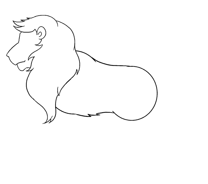 Cách vẽ Lion: Bước 12