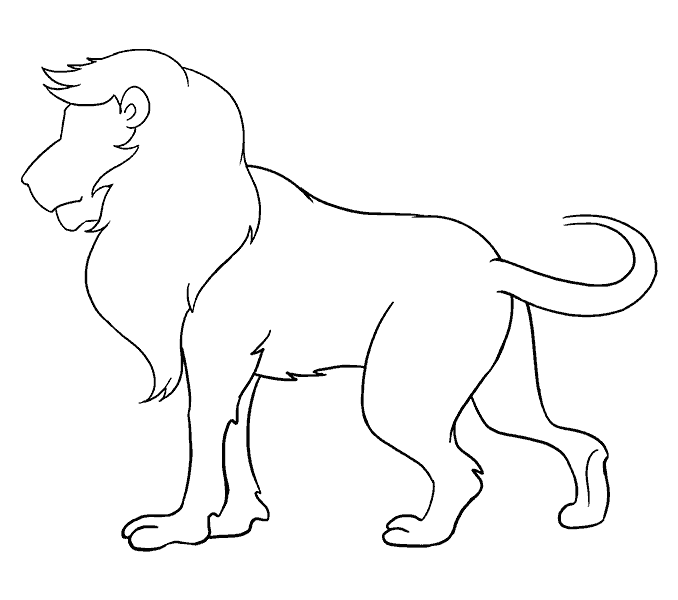 Cách vẽ Lion: Bước 17