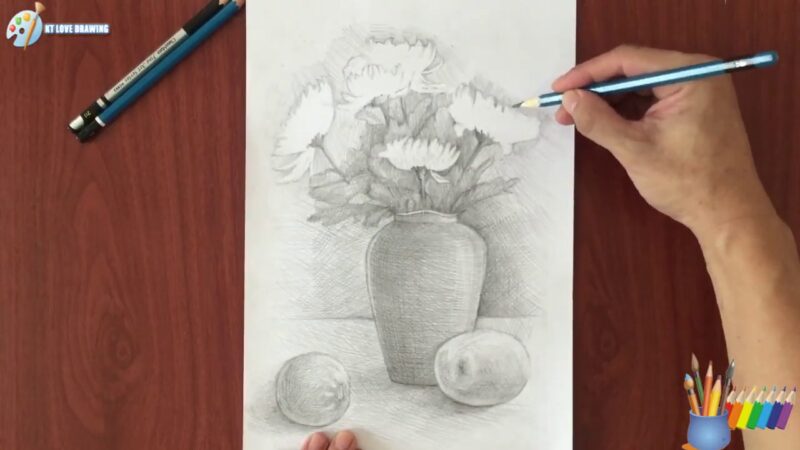 Cách vẽ tranh tĩnh vật đẹp bằng bút chì