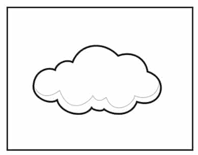 Cloud 4 - Hướng dẫn cách vẽ đám mây đơn giản với 9 bước cơ bản
