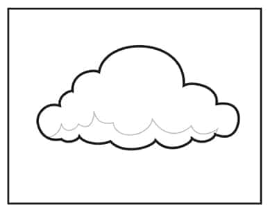 Cloud 6 - Hướng dẫn cách vẽ đám mây đơn giản với 9 bước cơ bản