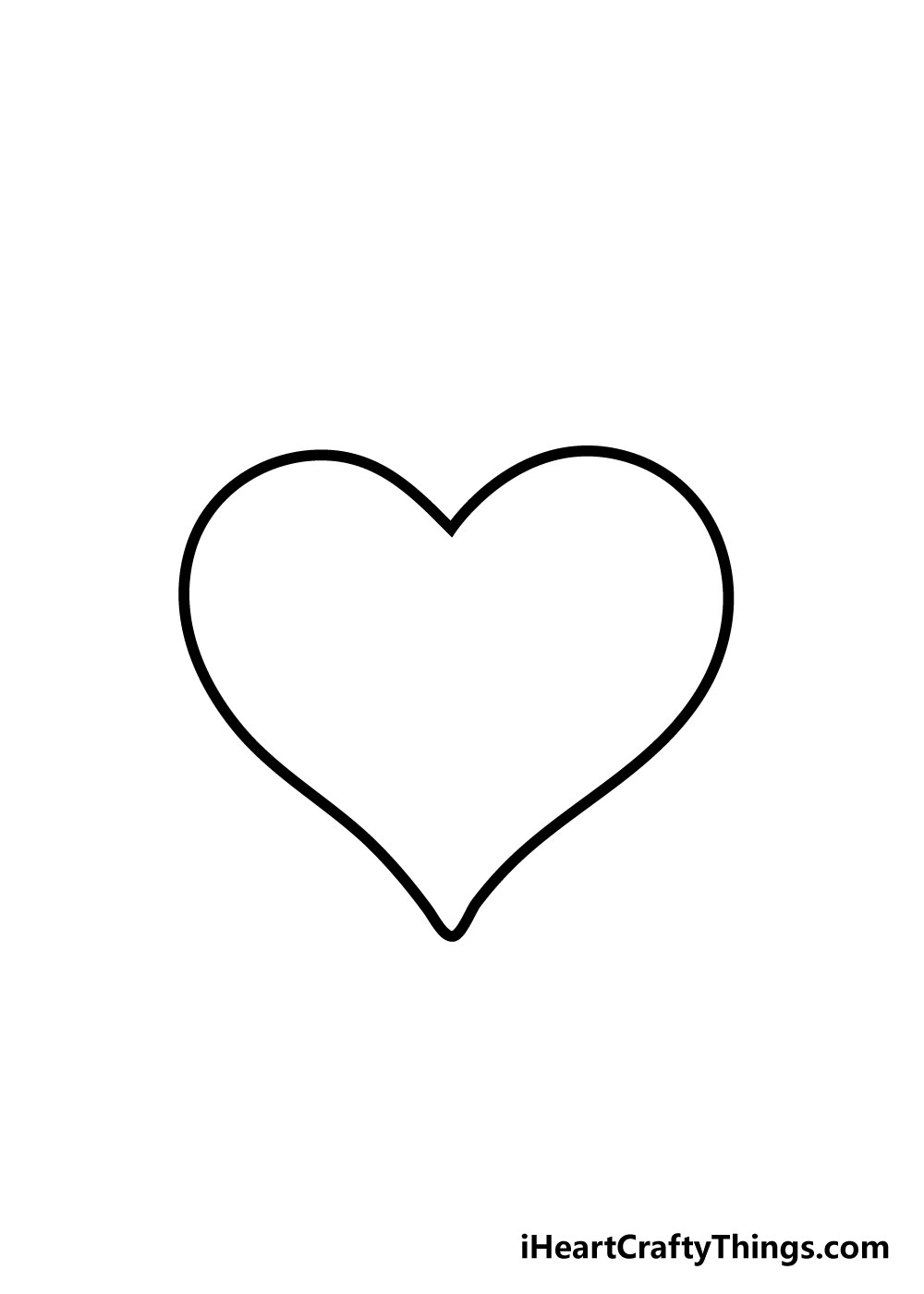 How to draw Heart 5 - Hướng dẫn chi tiết cách vẽ trái tim đơn giảm gồm 7 bước cơ bản