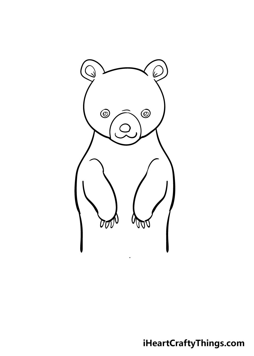 How to draw bear 6 - Cách vẽ con gấu dễ thương đơn giản với 8 bước