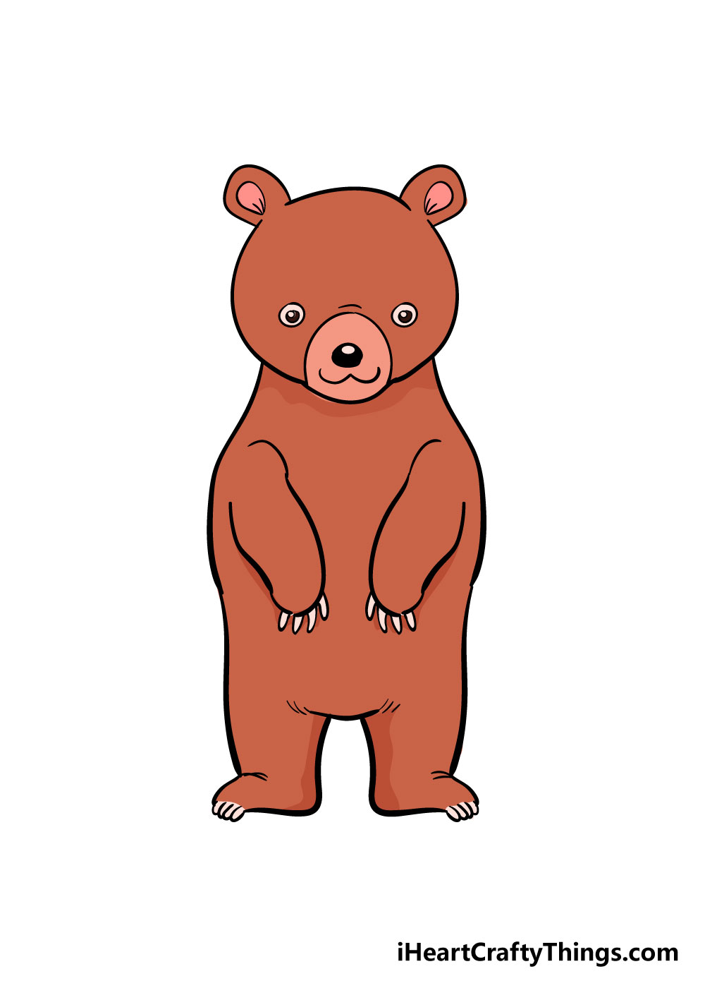 How to draw bear 8 - Cách vẽ con gấu dễ thương đơn giản với 8 bước