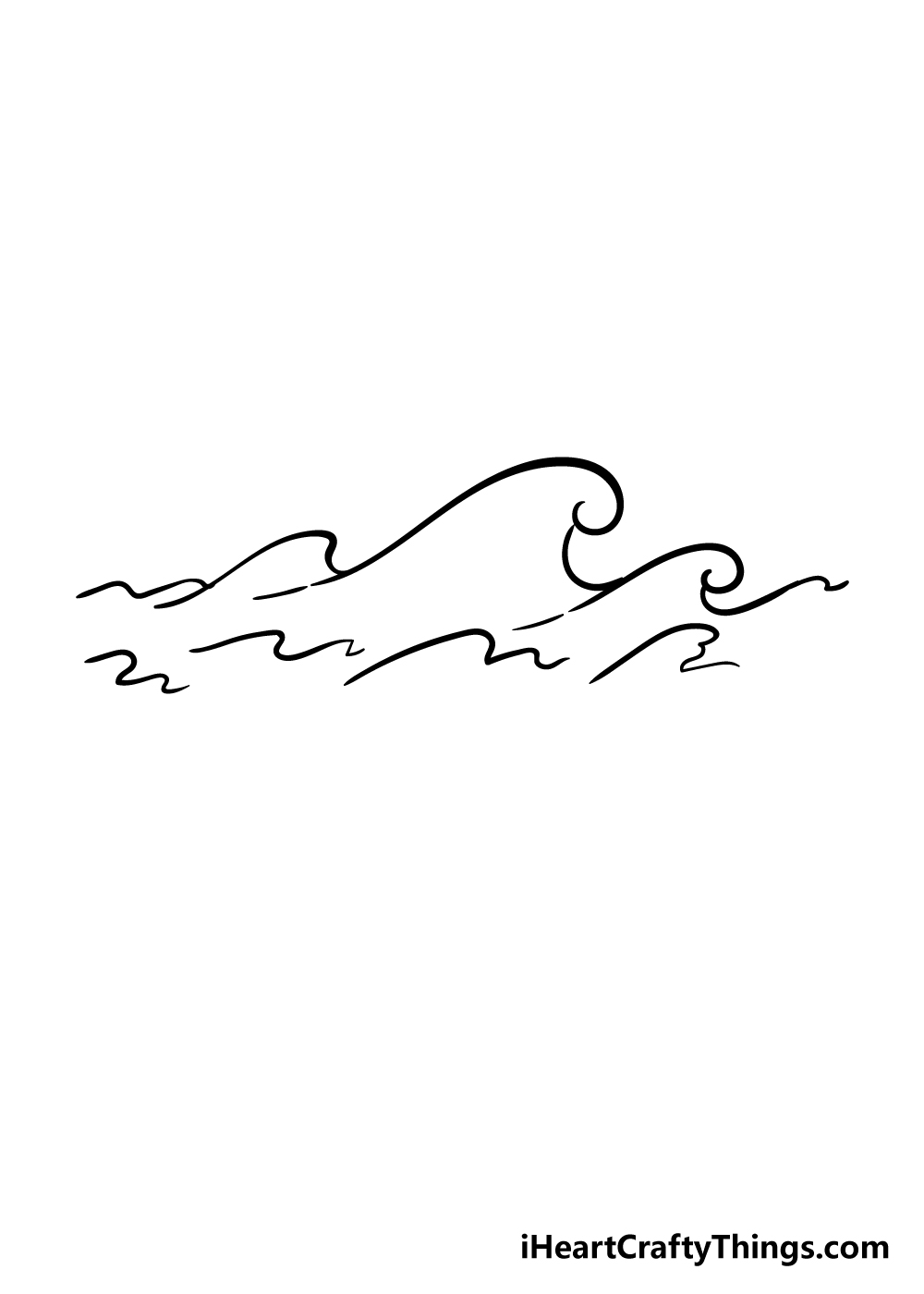 Waves 5 1 - Hướng dẫn chi tiết cách vẽ sóng biển đơn giản với 6 bước cơ bản