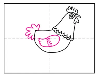 Chick 5.jpg - Cách vẽ con gà đơn giản đẹp với 8 bước cơ bản hướng dẫn chi tiết
