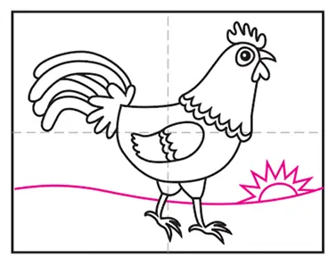 Chick 8.jpg - Cách vẽ con gà đơn giản đẹp với 8 bước cơ bản hướng dẫn chi tiết