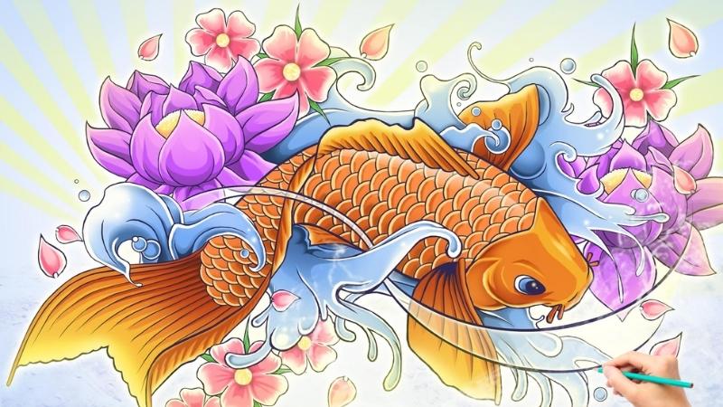 Cá chép hóa rồng: Truyền thuyết và ý nghĩa của cá chép hóa rồng