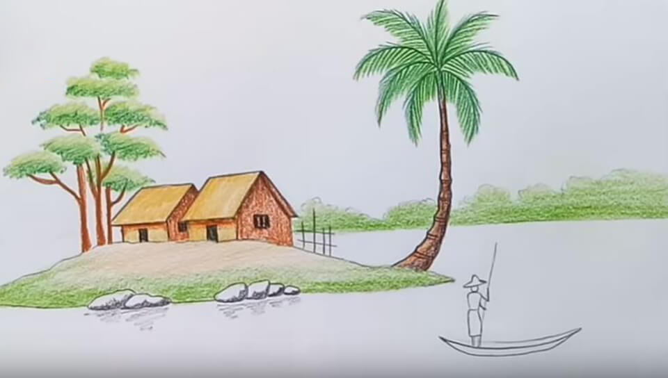 Hướng Dẫn Cách Vẽ Cây Dừa Dễ Nhất Chi Tiết Từ A-Z
